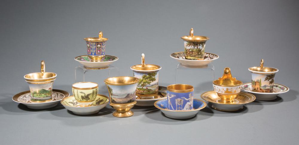 PORCELAIN CUPS AND MATCHING