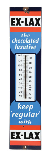 PORCELAIN EX-LAX THERMOMETER<b