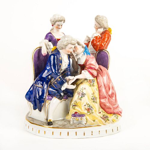 PORCELAIN FIGURAL GROUP,