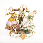 PORCELAIN FIGURAL GROUP, DANCI