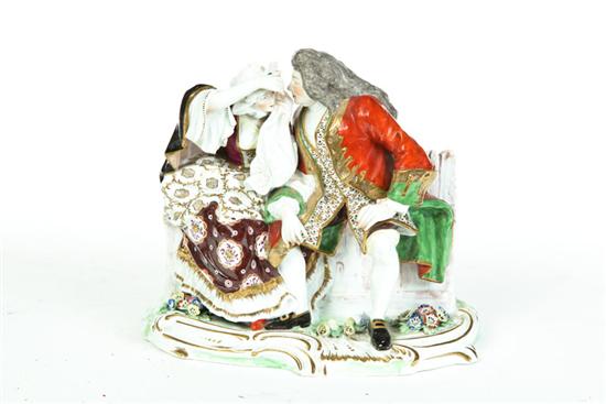 PORCELAIN FIGURAL GROUP. 