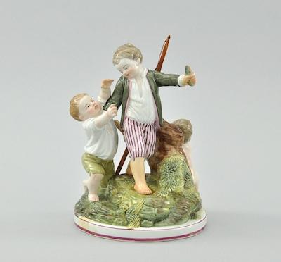 Porcelain Figural Grouping of Three