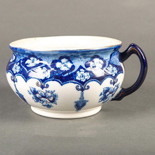 PORCELAIN FLOW BLUE FLORAL