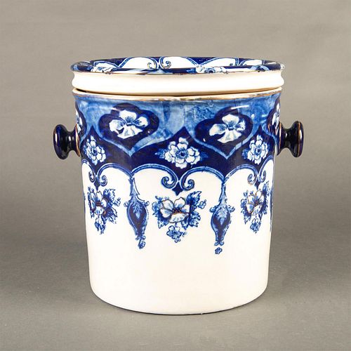 PORCELAIN FLOW BLUE FLORAL MASTER
