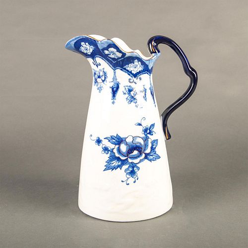PORCELAIN FLOW BLUE FLORAL WATER