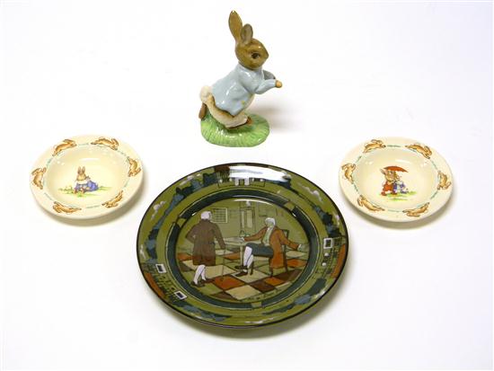 Porcelain  four pieces: Buffalo