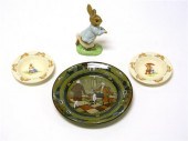 Porcelain  four pieces: Buffal