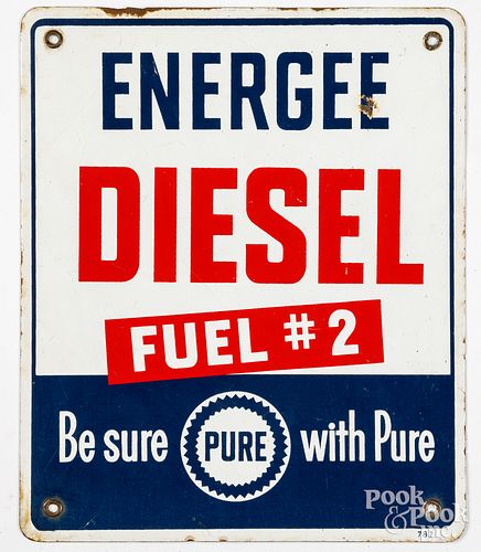 PORCELAIN GAS PUMP PLATE