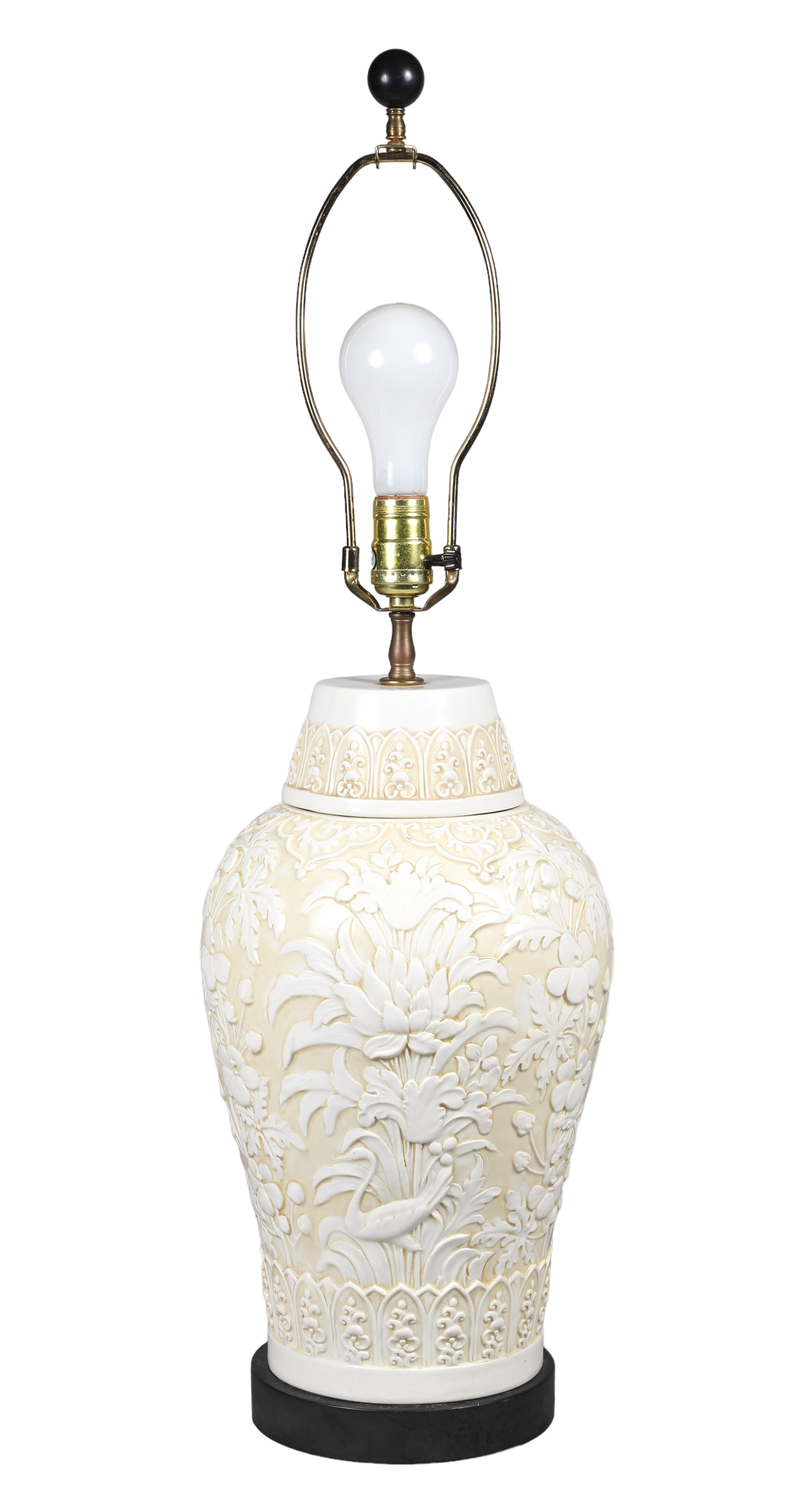 Porcelain ginger jar style table