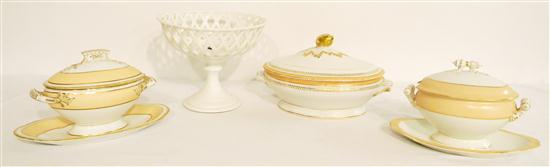 Porcelain group  11'' oval