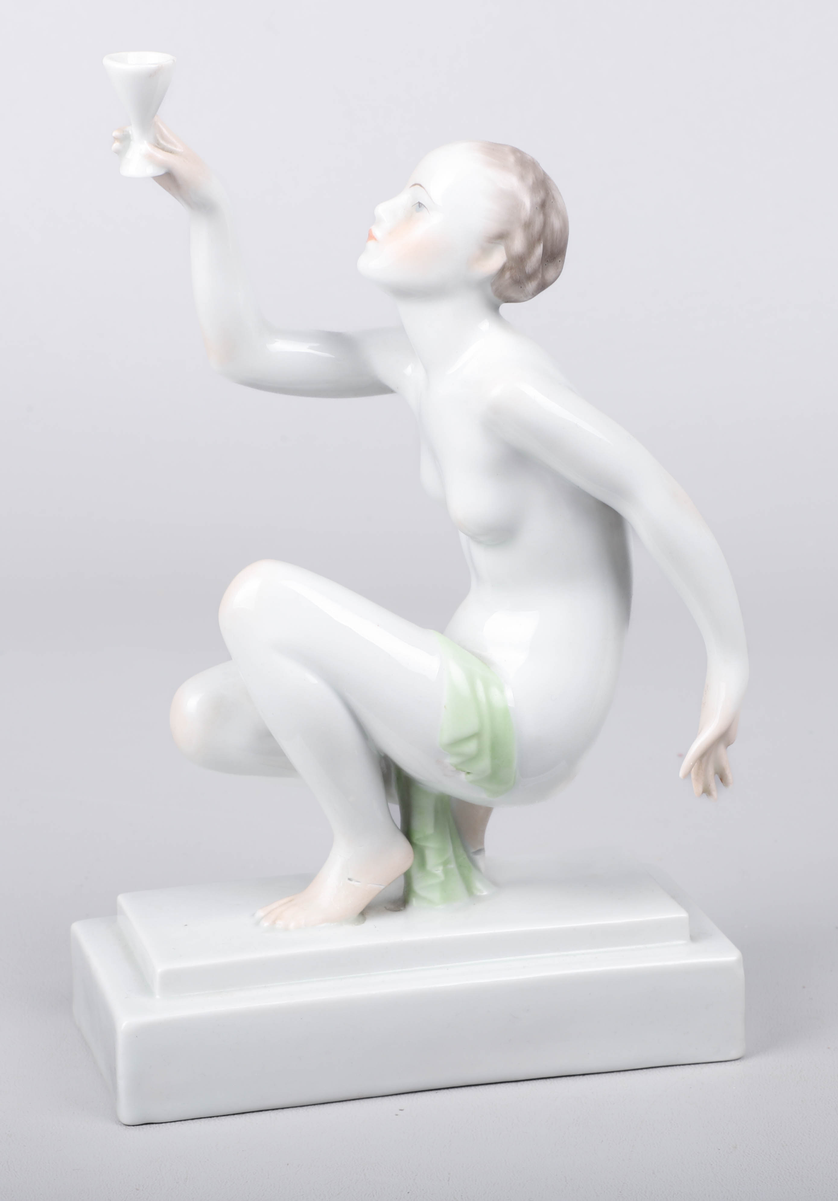 Porcelain Herend woman with
