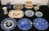 Porcelain including: two 20th