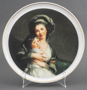 PORCELAIN LIMOGES PLATE OF ELI
