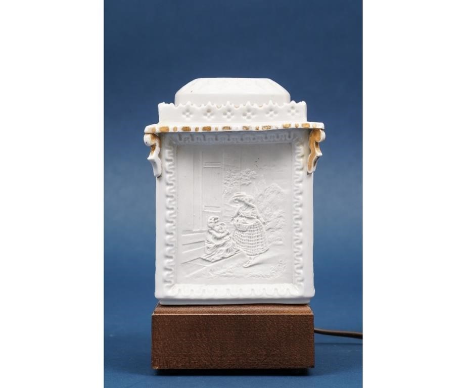 Porcelain lithophane white square