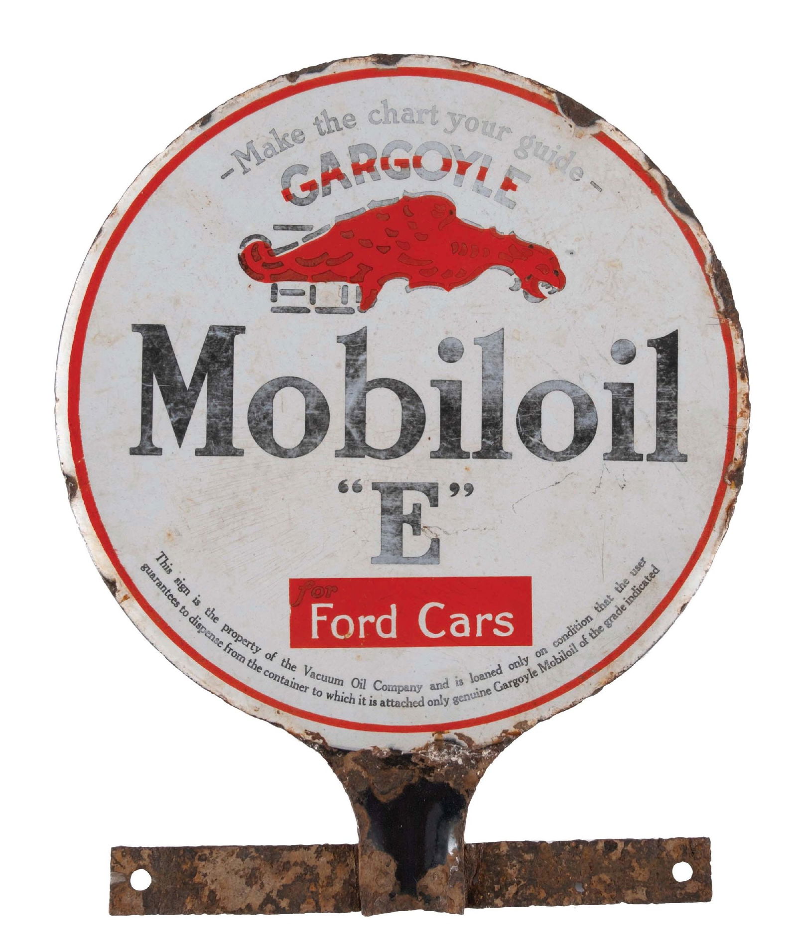 PORCELAIN MOBILOIL "E" LUBSTER