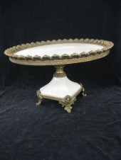Porcelain & Ormolu Pedestal Ca