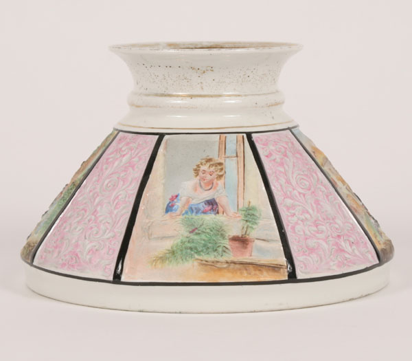 Porcelain painted lithophane
