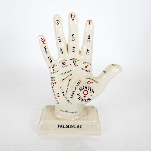 PORCELAIN PALMISTRY HANDPorcelain