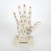 PORCELAIN PALMISTRY HANDPorcel