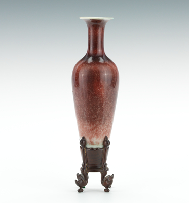 Porcelain Peachbloom Bud Vase