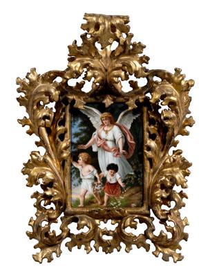 Porcelain plaque after