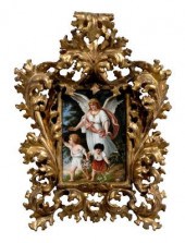 Porcelain plaque after Plockho