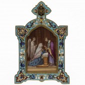 PORCELAIN PLAQUE OF COMMUNIONP