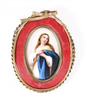 PORCELAIN PLAQUE OF MARY MAGDA