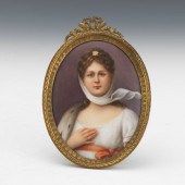 PORCELAIN PORTRAIT MINIATURE O
