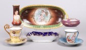 Porcelain portrait table items