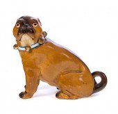 PORCELAIN PUG DOGPorcelain Pug
