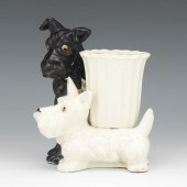 PORCELAIN SCOTTIE DOG VASE 6 ¾