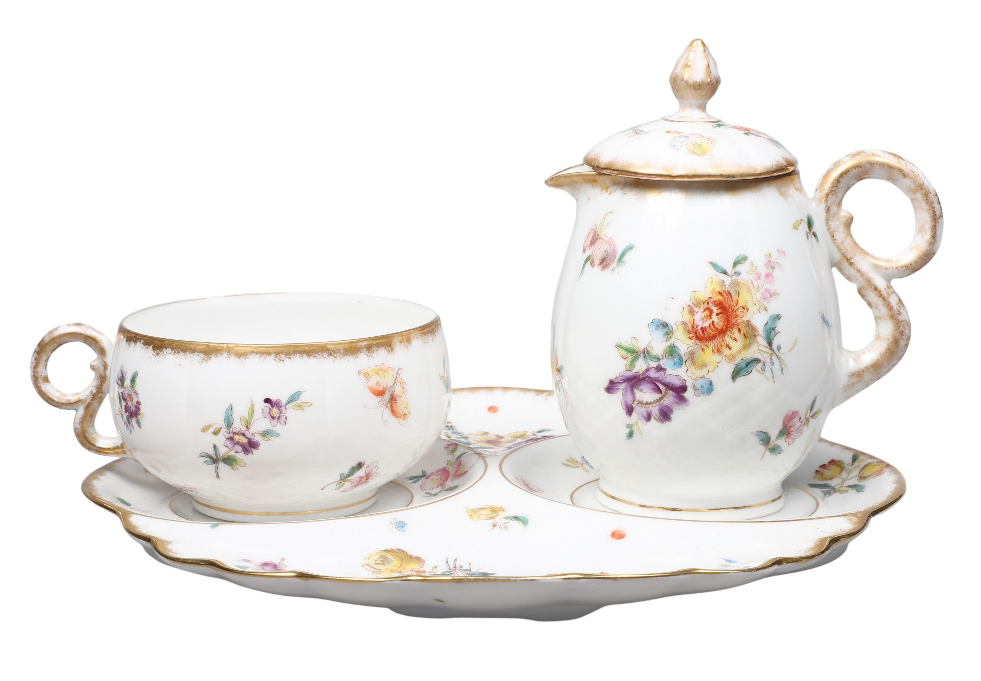 Porcelain snack plate with
