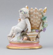 PORCELAIN SPILL VASE MODELED A