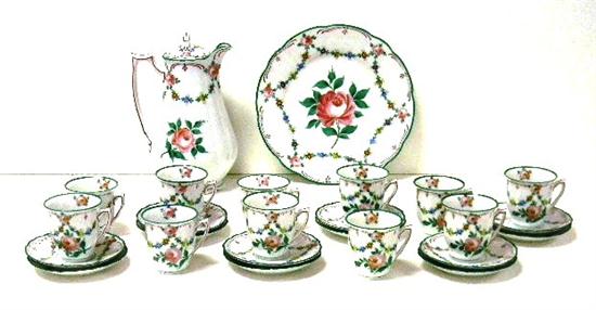 Porcelain tea/chocolate set 