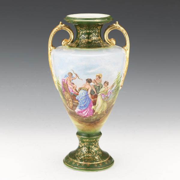 PORCELAIN URN 12 ½" x 7"