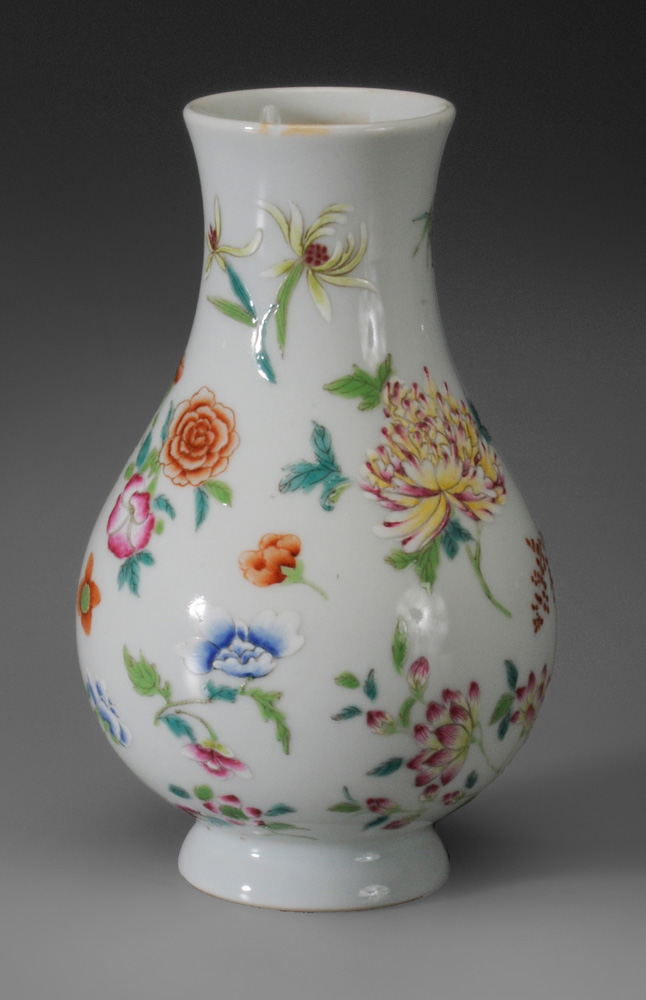 Porcelain Vase With Polychrome