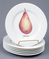 PORCELAINE DE SOLOGNE PLATES,
