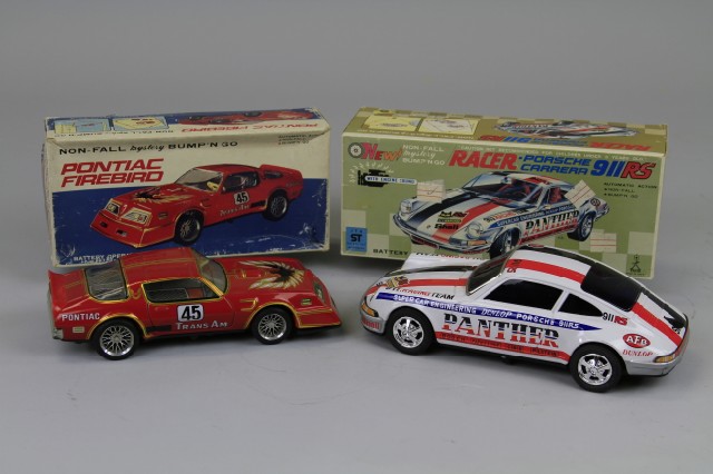 PORSCHE AND PONTIAC FIREBIRD Both