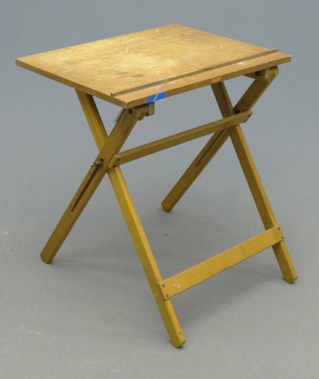 Portable drafting table. Top 26'' x
