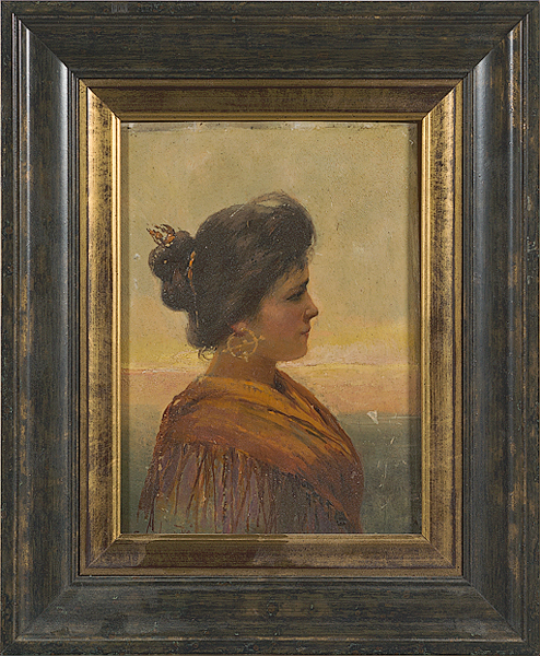Portait of a Woman Oil on Board