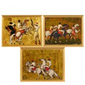 PORTER WOODRUFF, (3) OILS ON P