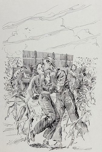 PORTFOLIO OF 24 PEN AND INK