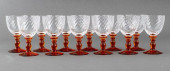 PORTIEUX CRYSTAL ORANGE STEM W