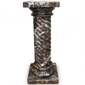 PORTORO VEINED MARBLE PEDESTAL