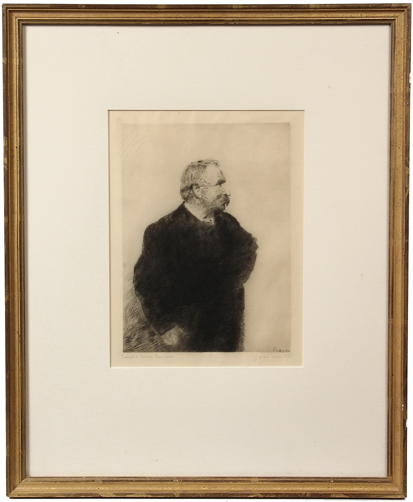 PORTRAIT ETCHING by James Ensor