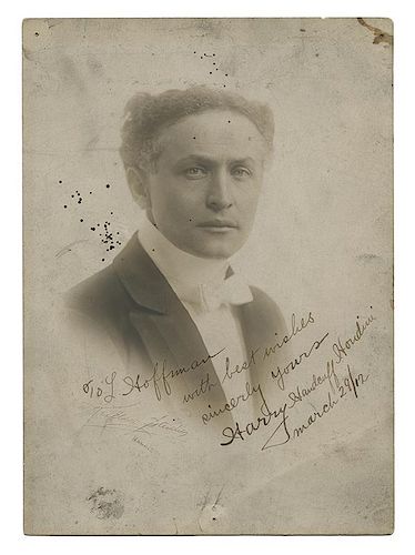 PORTRAIT INSCRIBED AND SIGNED BY