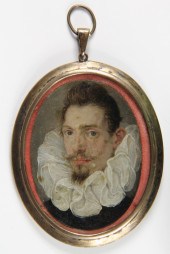 PORTRAIT MINIATURE- attributed