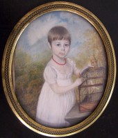 Portrait miniature  English  e