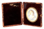 Portrait miniature of child po